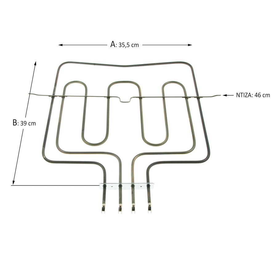 Άνω Αντίσταση Γκριλ Φούρνου Bosch Siemens Pitsos 2800W